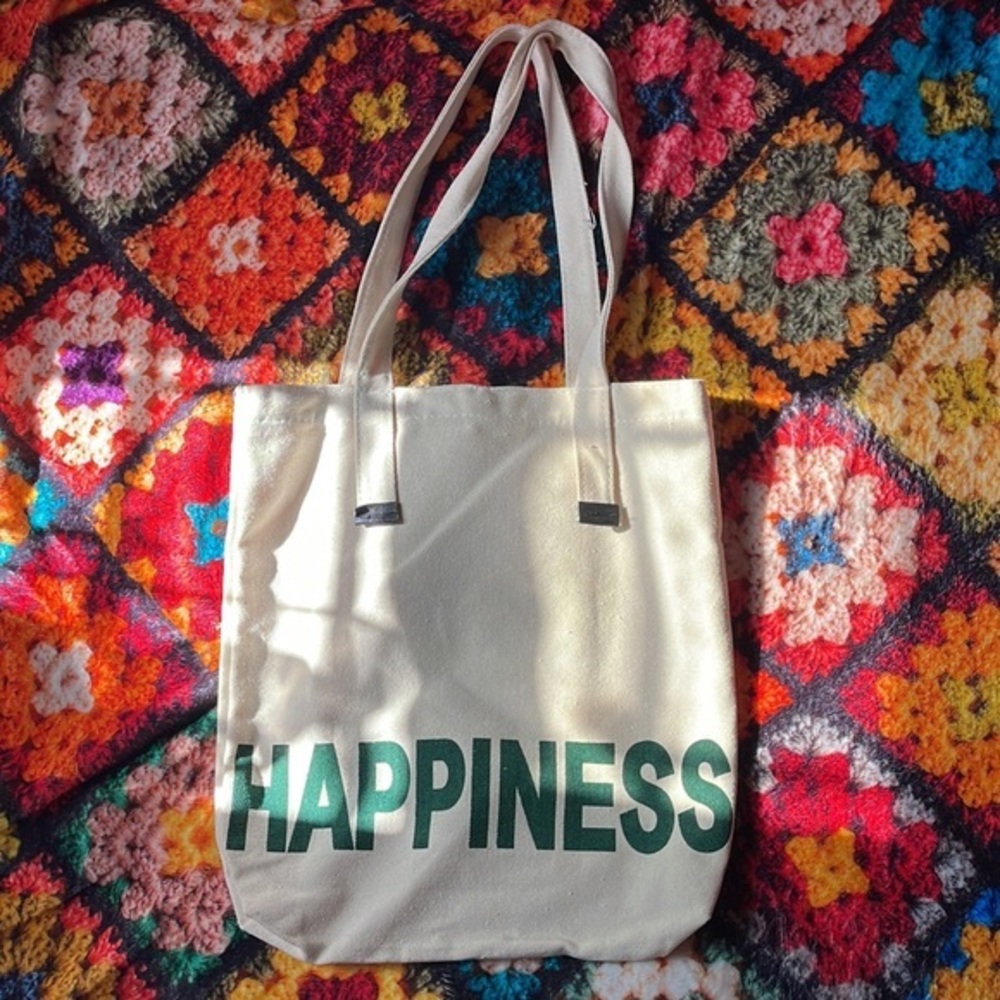 Graphic “Happiness” Tote bag